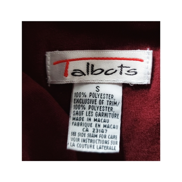 Vintage Talbots plaid sweatshirt size small - Picture 3 of 9